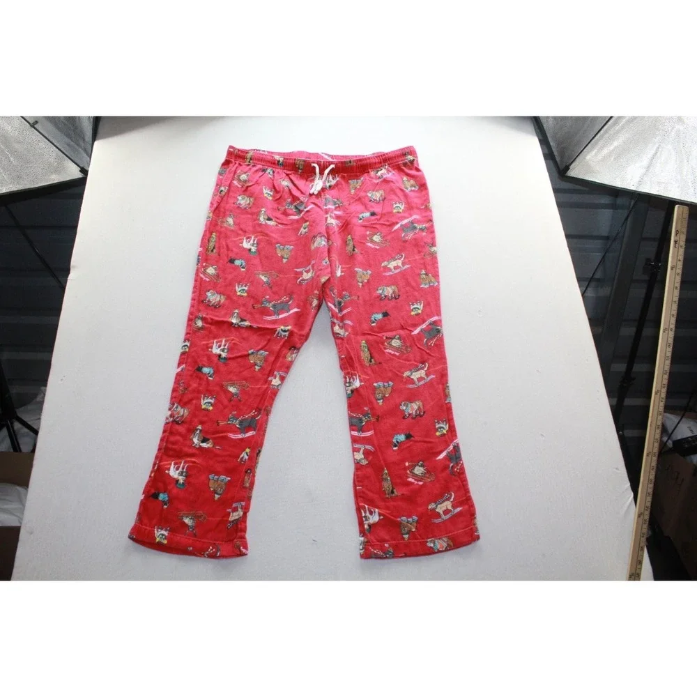Old Navy Pajama Pants XL Red Dog Print Lounge Sleepwear Drawstring